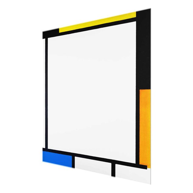Glass print - Piet Mondrian - Composition II