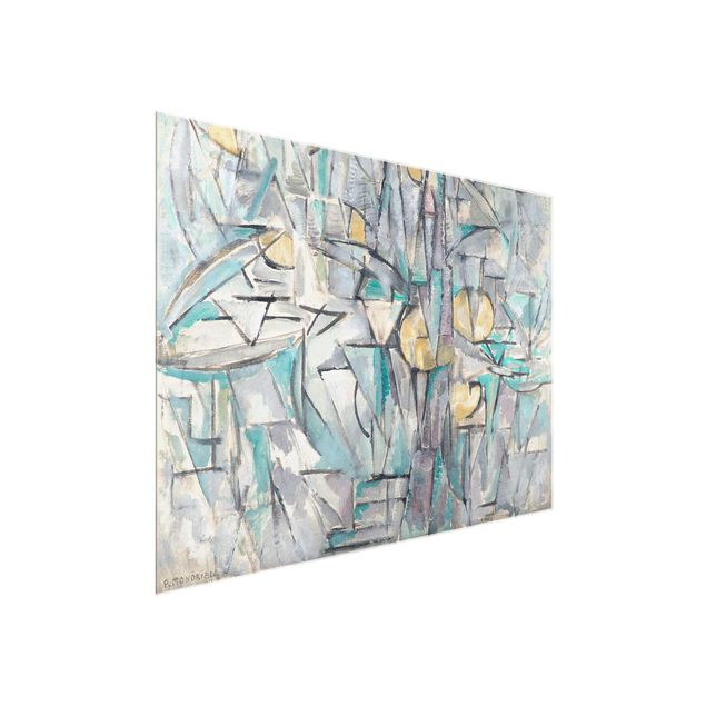 Glass print - Piet Mondrian - Composition X