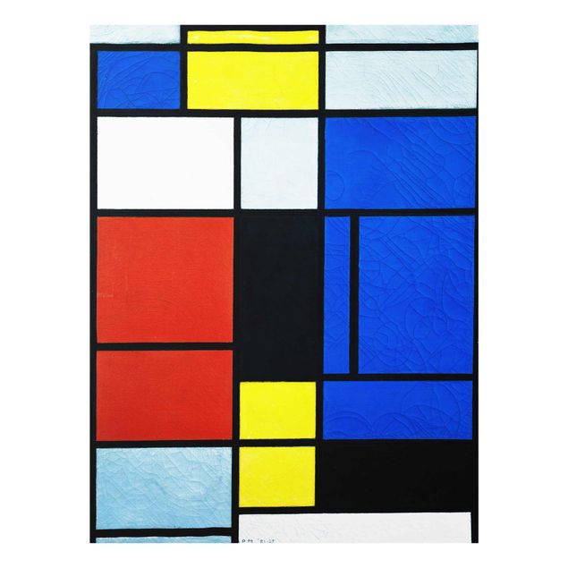 Glass print - Piet Mondrian - Tableau No. 1