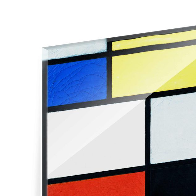 Glass print - Piet Mondrian - Tableau No. 1