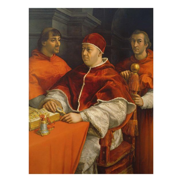 Glass print - Raffael - Portrait of Pope Leo X