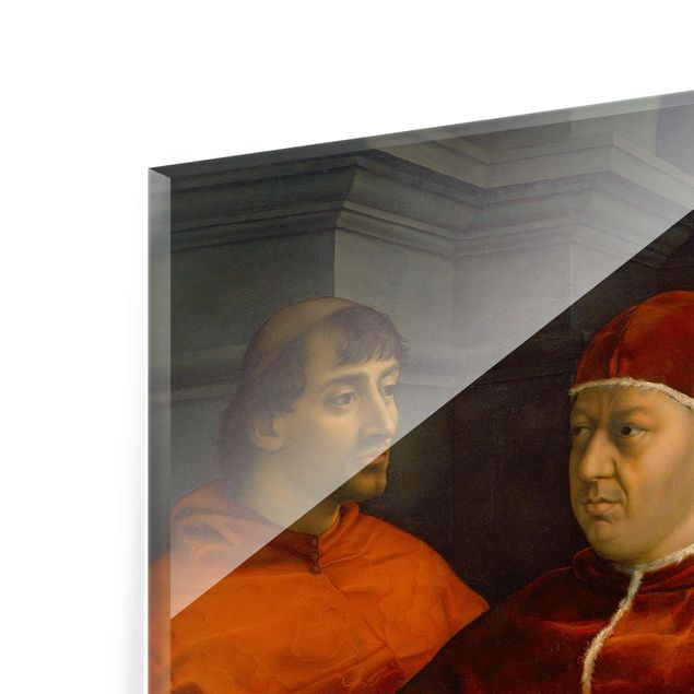 Glass print - Raffael - Portrait of Pope Leo X