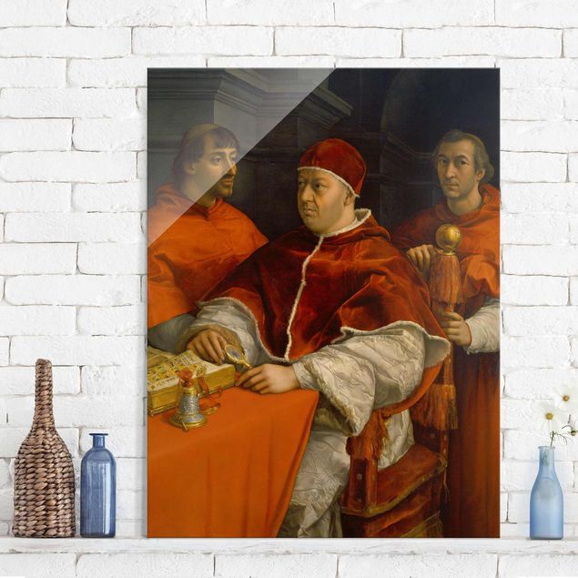 Glas Magnettafel Raffael - Portrait of Pope Leo X