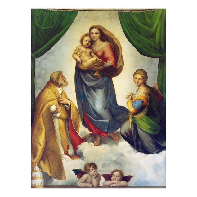 Glass print - Raffael - The Sistine Madonna