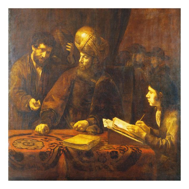 Glass print - Rembrandt Van Rijn - Parable of the Labourers