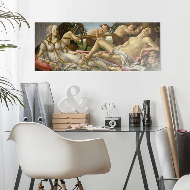 Glass print - Sandro Botticelli - Venus And Mars
