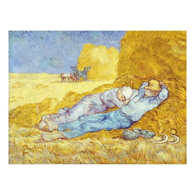Glass print - Vincent Van Gogh - The Napping