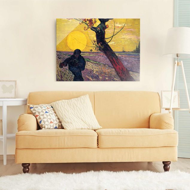 Glass print - Vincent Van Gogh - Sower With Setting Sun