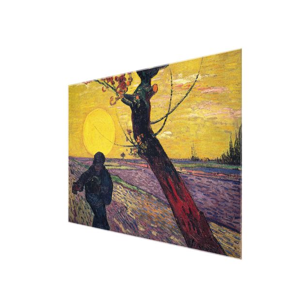 Glass print - Vincent Van Gogh - Sower With Setting Sun