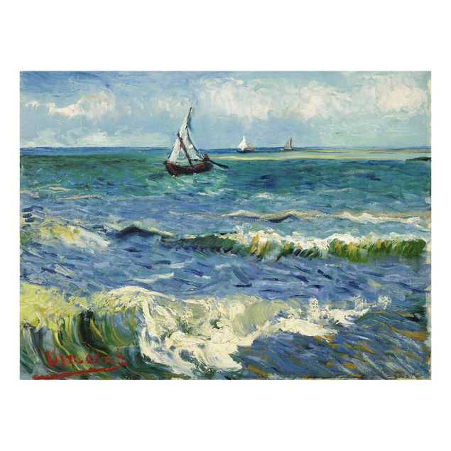 Glass print - Vincent Van Gogh - Seascape Near Les Saintes-Maries-De-La-Mer