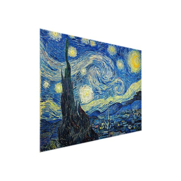 Glass print - Vincent Van Gogh - The Starry Night
