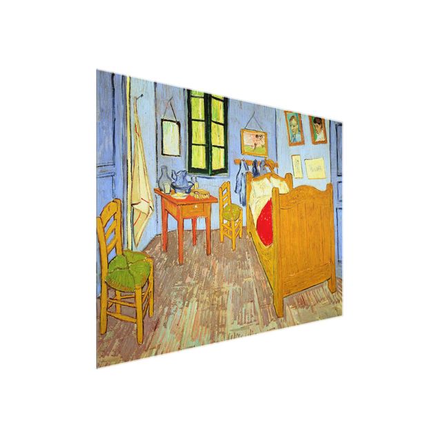 Glass print - Vincent Van Gogh - Bedroom In Arles