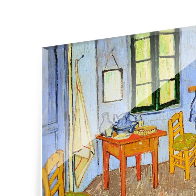 Glass print - Vincent Van Gogh - Bedroom In Arles
