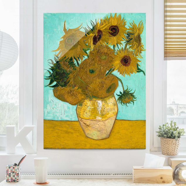 Glass print - Vincent van Gogh - Sunflowers