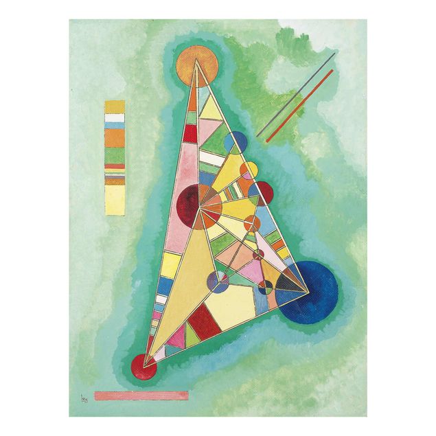 Glass print - Wassily Kandinsky - Variegation in the Triangle