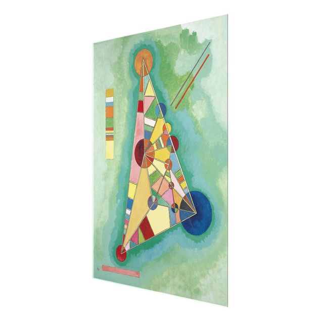 Glass print - Wassily Kandinsky - Variegation in the Triangle