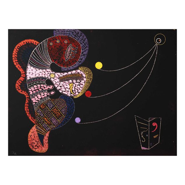 Glass print - Wassily Kandinsky - The Fat And The Thin