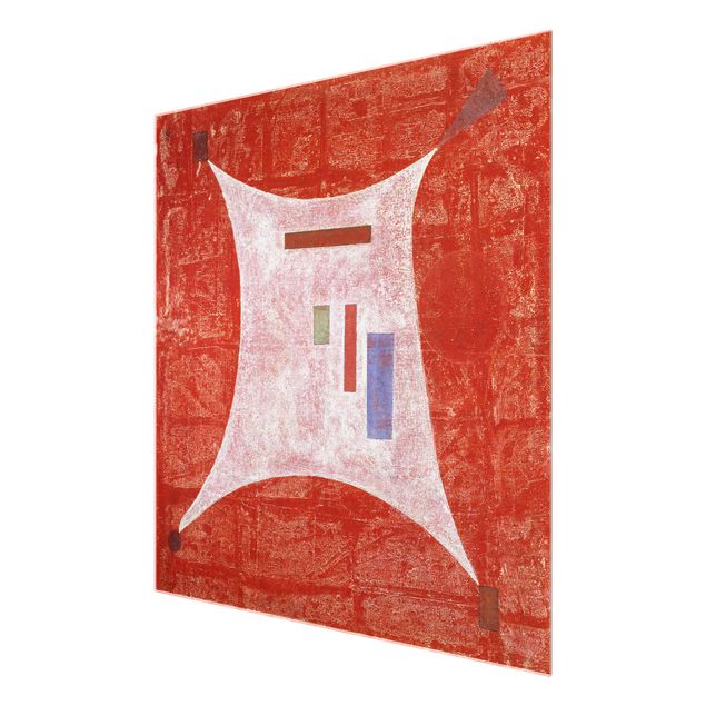 Glass print - Wassily Kandinsky - Towards The Four Corners