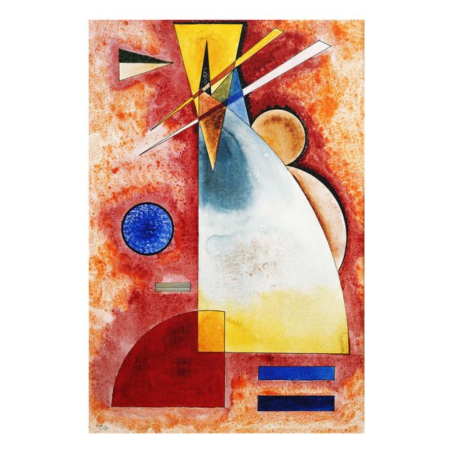 Glass print - Wassily Kandinsky - In One Another