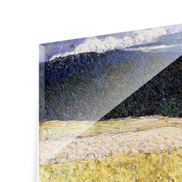 Glass print - Wassily Kandinsky - Kallmünz - Thunderstorm (The Stagecoach)
