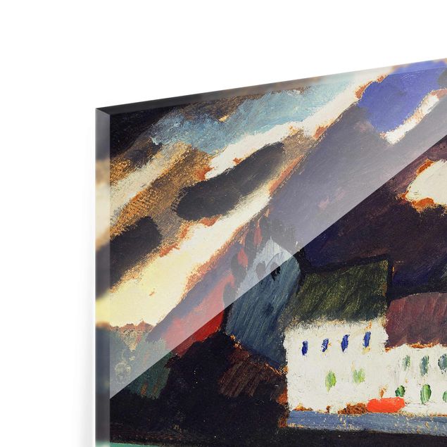 Glass print - Wassily Kandinsky - Murnau, Castle And Church Ii