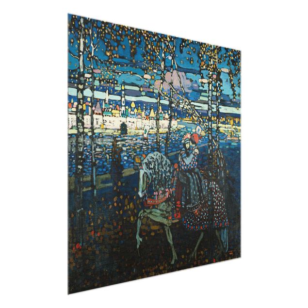 Glass print - Wassily Kandinsky - Riding Paar