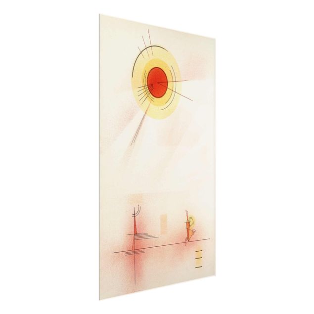 Glass print - Wassily Kandinsky - Rays