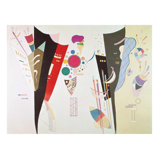 Glass print - Wassily Kandinsky - Reciprocal Accord
