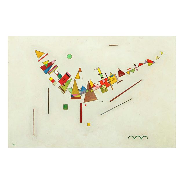 Glass print - Wassily Kandinsky - Angular Swing