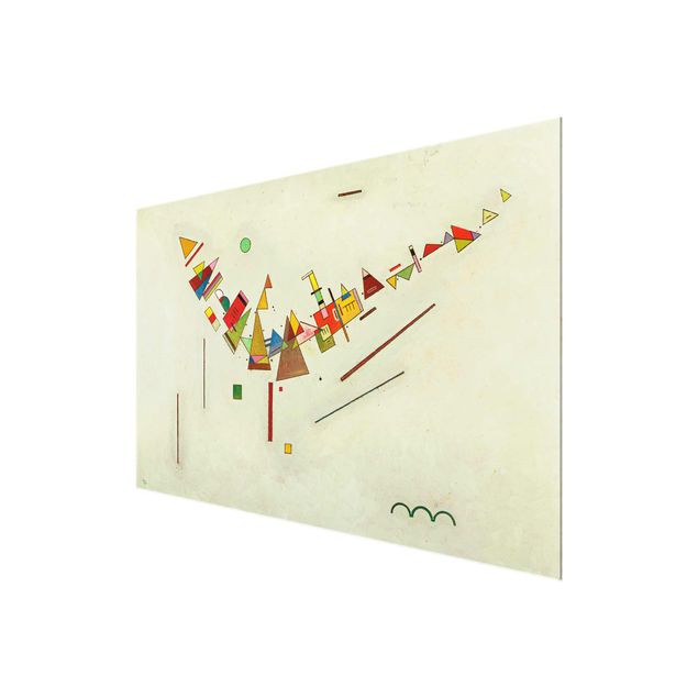 Glass print - Wassily Kandinsky - Angular Swing