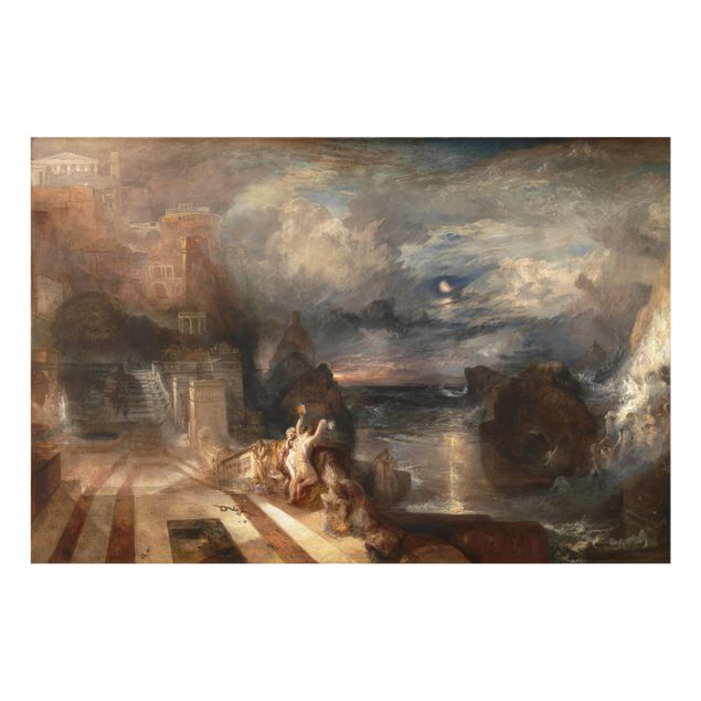 Glass print - William Turner - The Parting of Hero and Leander - from the Greek of Musaeus