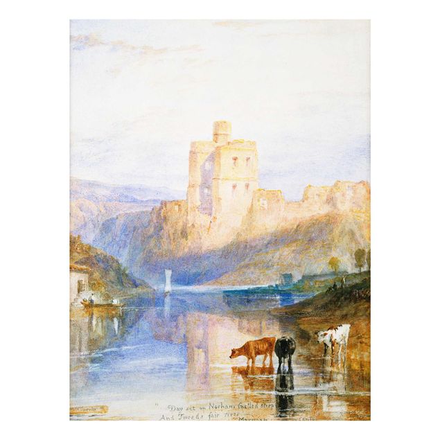 Glass print - William Turner - Norham Castle