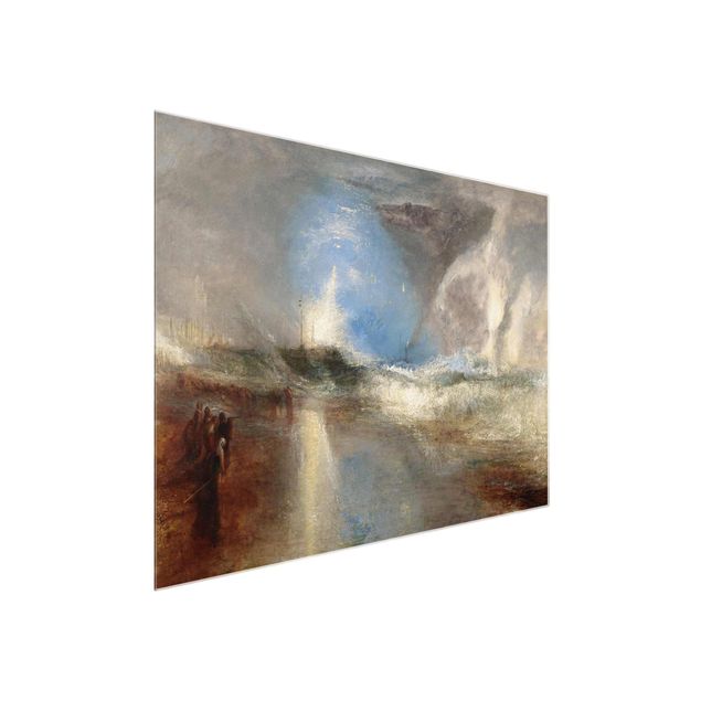 Glass print - William Turner - Rockets And Blue Lights (Close At Hand) To Warn Steamboats Of Shoal Water