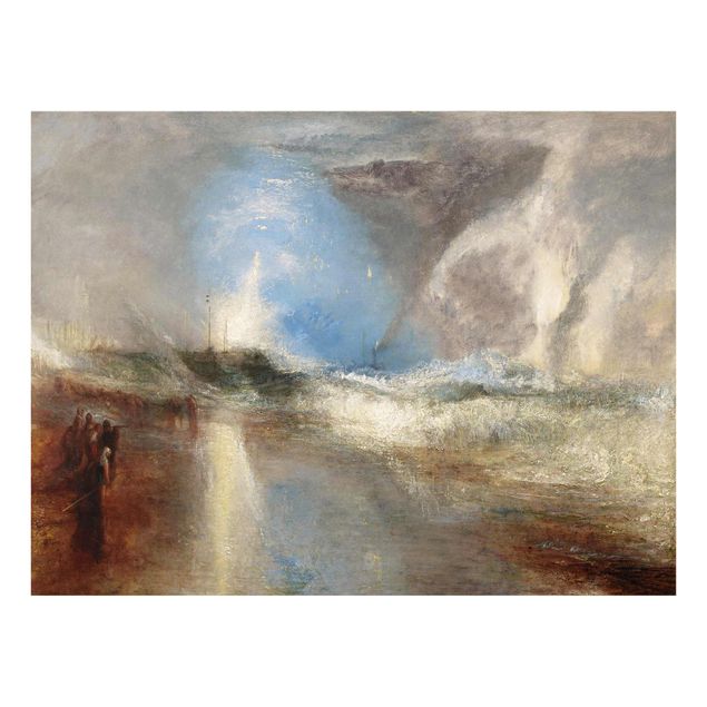 Glass print - William Turner - Rockets And Blue Lights (Close At Hand) To Warn Steamboats Of Shoal Water