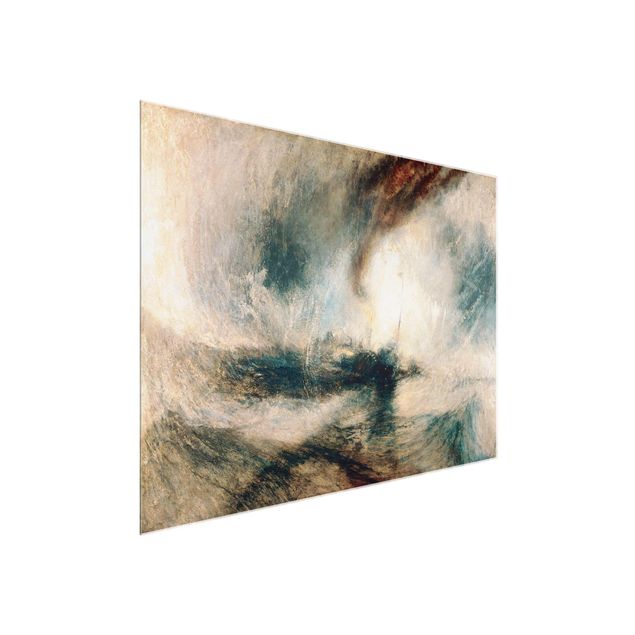 Glass print - William Turner - Snow Storm - Steam-Boat Off A Harbour’S Mouth