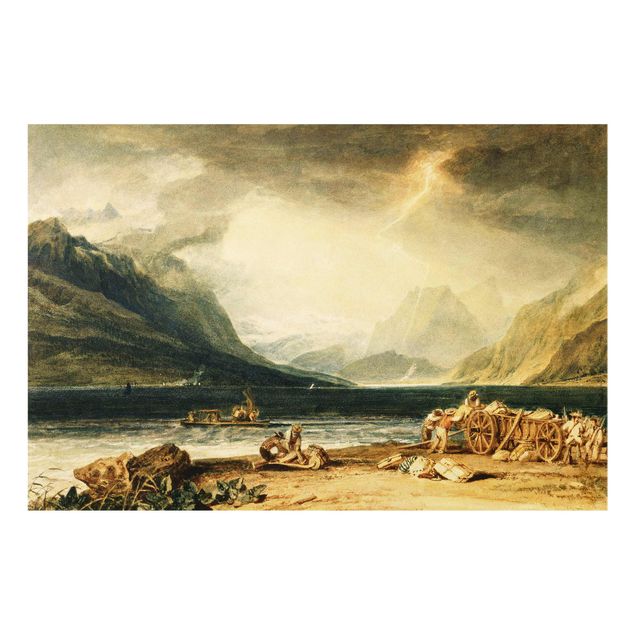 Glass print - William Turner - The Lake of Thun, Switzerland