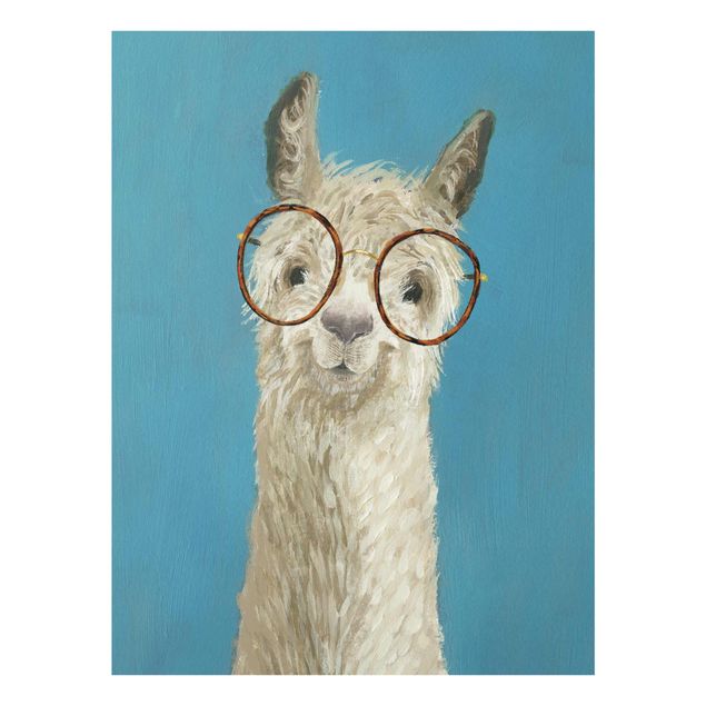 Glass print - Lama With Glasses I