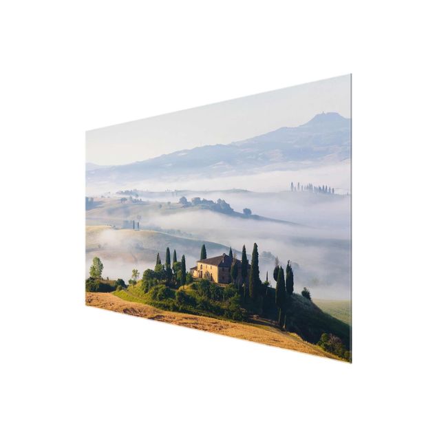 Glass print - Country Estate In The Tuscany