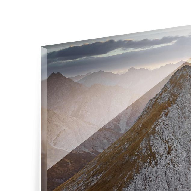 Glass print - Lechtal Alps