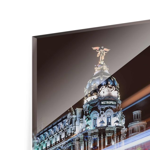 Glass print - Madrid Traffic