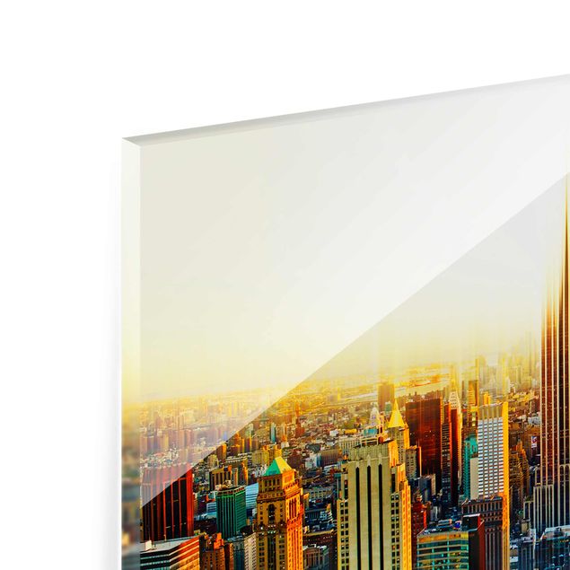 Glass print - Manhattan Abstract