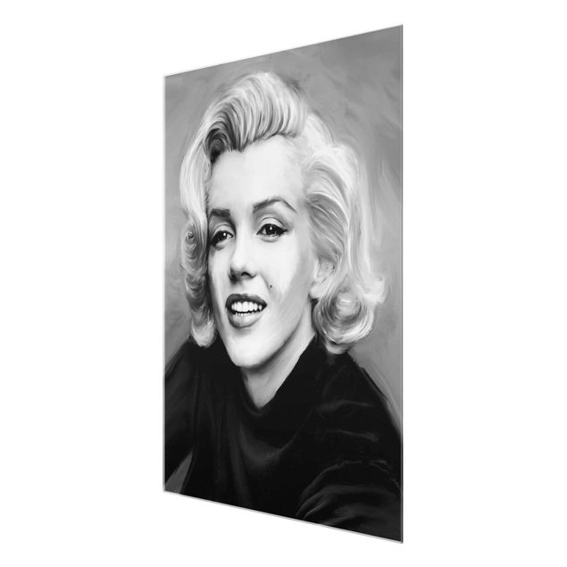 Glass print - Marilyn In Private