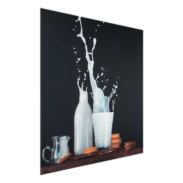 Glass print - Milk Composition