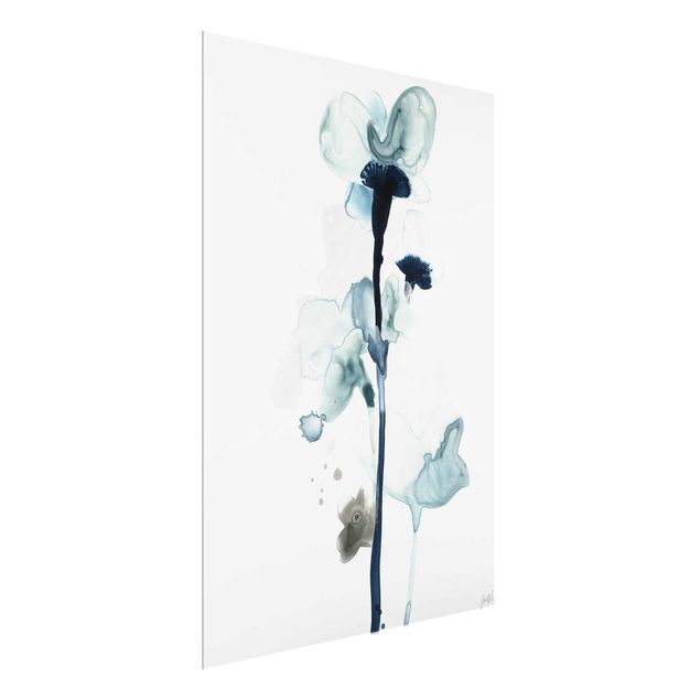 Glass print - Midnight Bloom I