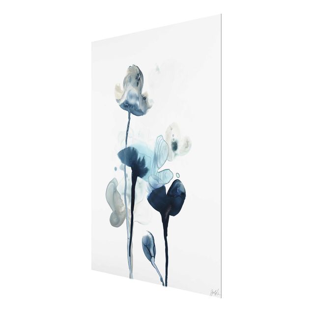 Glass print - Midnight Bloom III