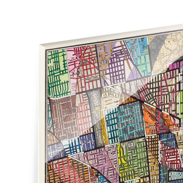 Glass print - Modern Map Of St. Louis