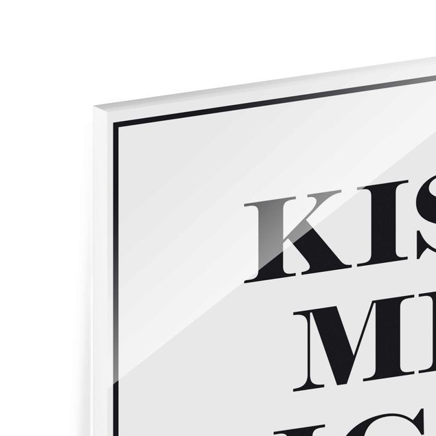 Glass print - No.EV2 Kiss Me