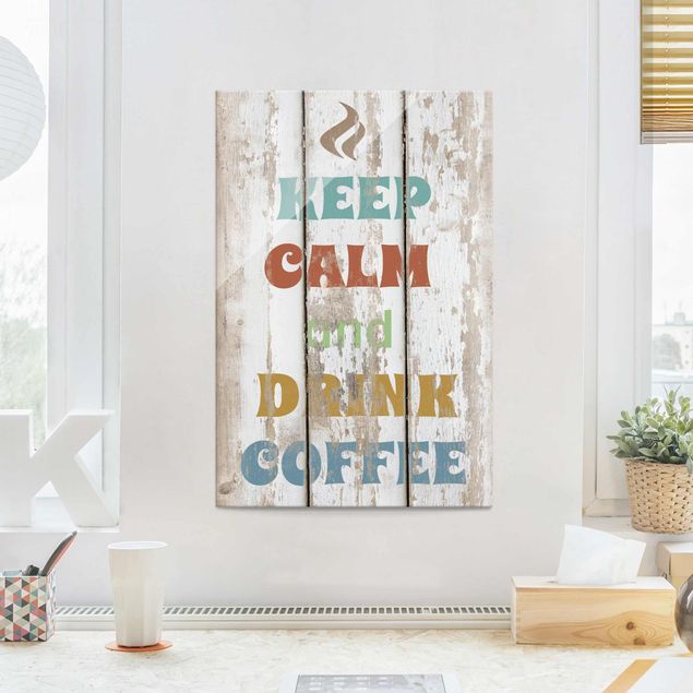 Glass print - No.RS184 Drink Coffee