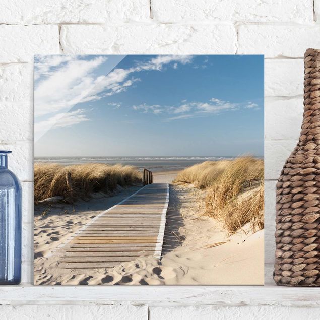 Glass print - Baltic Sea Beach