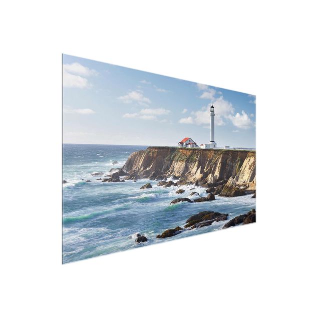 Glass print - Point Arena Lighthouse California